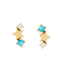 Load image into Gallery viewer, Stella earrings in blue
