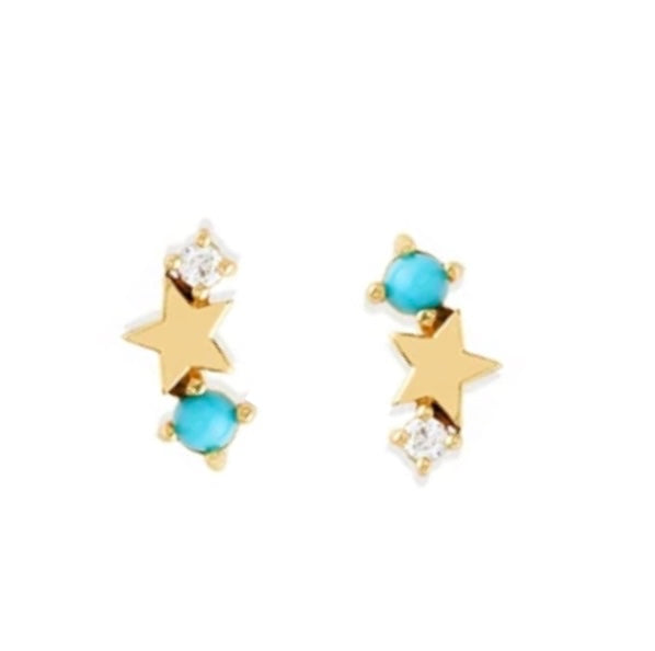 Stella earrings in blue