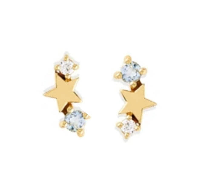 Stella earrings in light blue