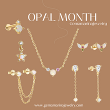 Load image into Gallery viewer, Opal earrings
